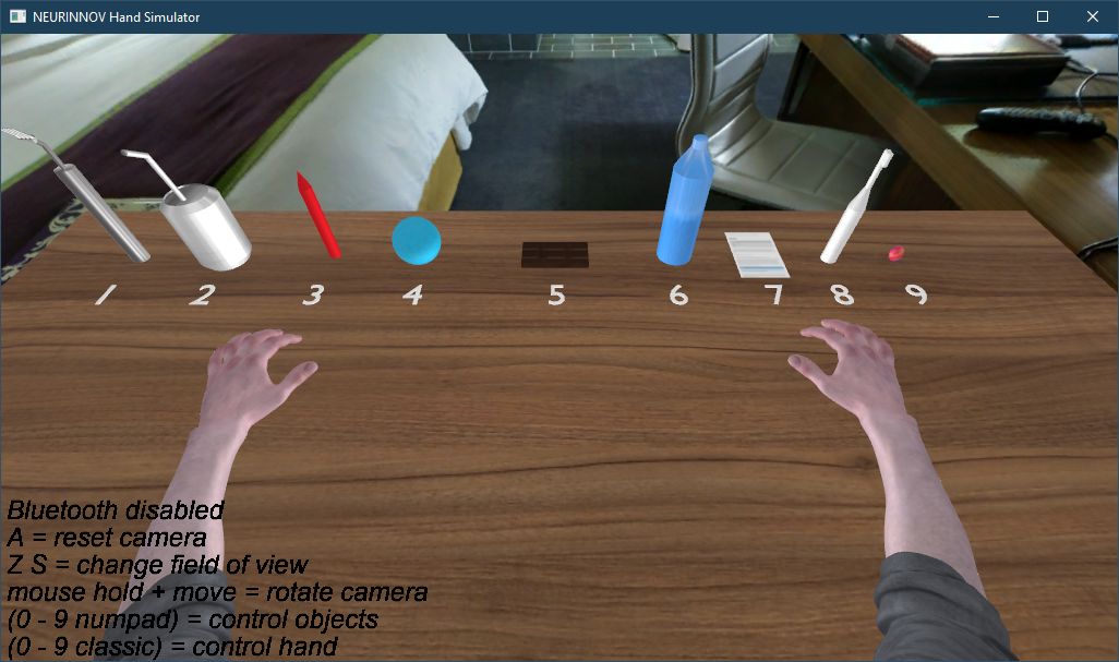 Hand OpenGL preview